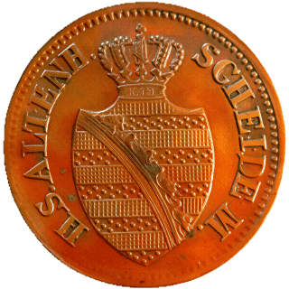 Saxe-Altenburg Saxe-Altenburg 1 pfennig, 1852 coin 1