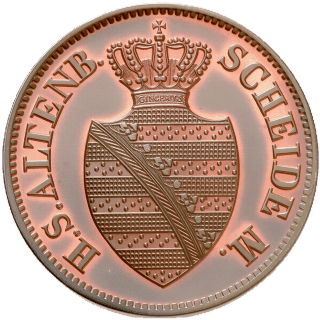 Saxe-Altenburg Saxe-Altenburg 2 pfennig, 1852 coin 1