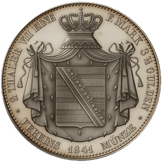 Saxe-Altenburg Saxe-Altenburg 2 thaler, 1841-1847 coin 2