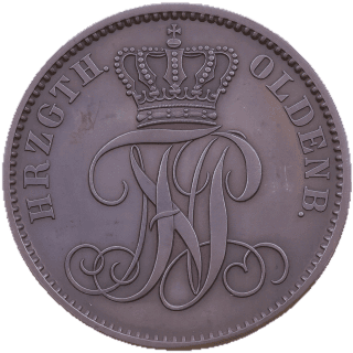 Oldenburg Oldenburg 1 schwaren, 1858-1869 coin 1
