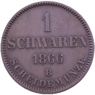 Oldenburg Oldenburg 1 schwaren, 1858-1869 coin 2