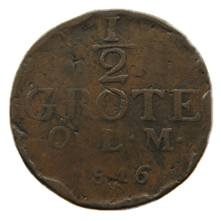 Oldenburg Oldenburg ½ grote, 1802-1816 coin 2