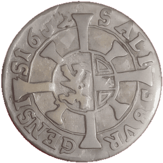 Salzburg Salzburg 1 kreuzer, 1654-1668 coin 2