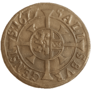 Salzburg Salzburg 1 kreuzer, 1668-1686 coin 2