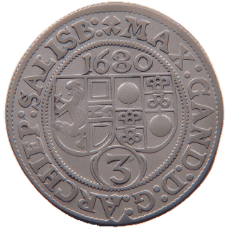 Salzburg Salzburg 3 kreuzer, 1678-1685 coin 1