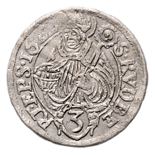 Salzburg Salzburg 3 kreuzer, 1621-1622 coin 2